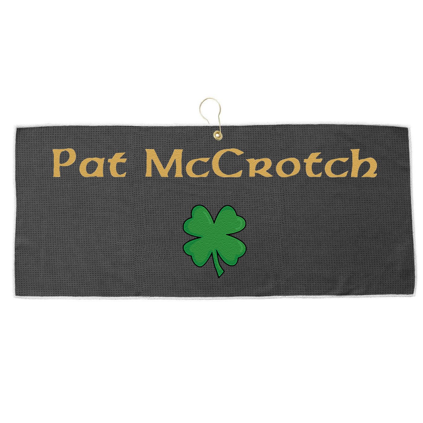 Pat McCrotch Large Microfiber Waffle Golf Towel