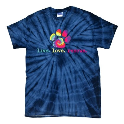 PitBull Mom Pitbull Mama Gift Live Love Rescue Lover Tie Dye Tie-Dye T-Shirt