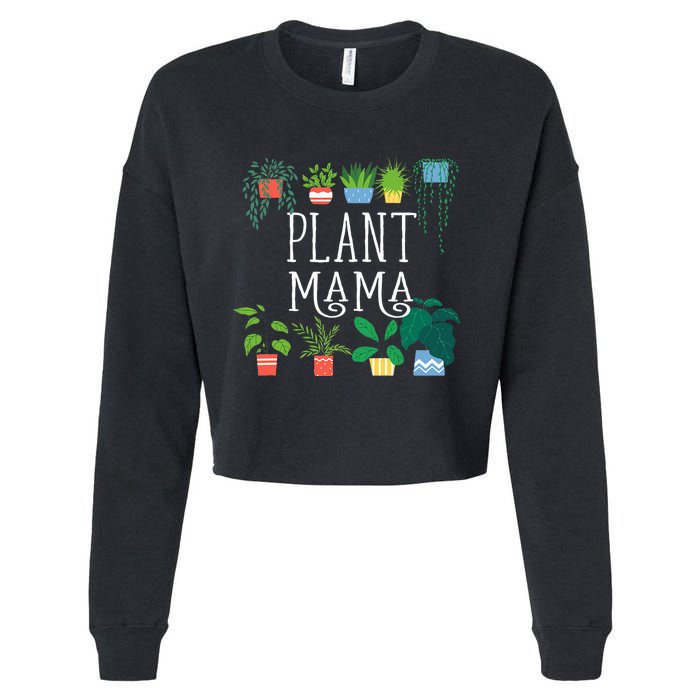 Plant Mama Proud Plant Parent Cropped Pullover Crew