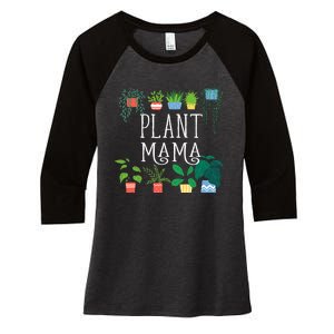 Plant Mama Proud Plant Parent Women's Tri-Blend 3/4-Sleeve Raglan Shirt