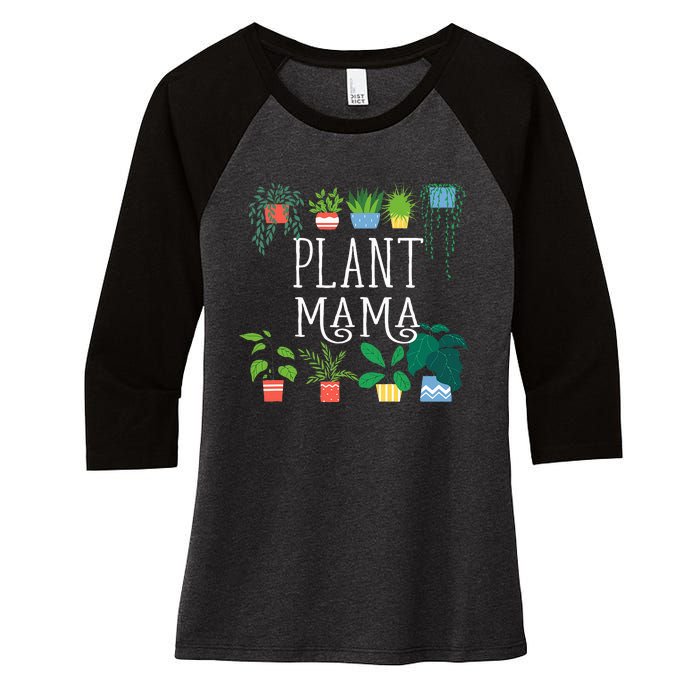 Plant Mama Proud Plant Parent Women's Tri-Blend 3/4-Sleeve Raglan Shirt