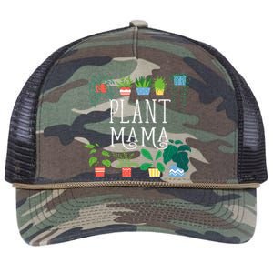 Plant Mama Proud Plant Parent Retro Rope Trucker Hat Cap