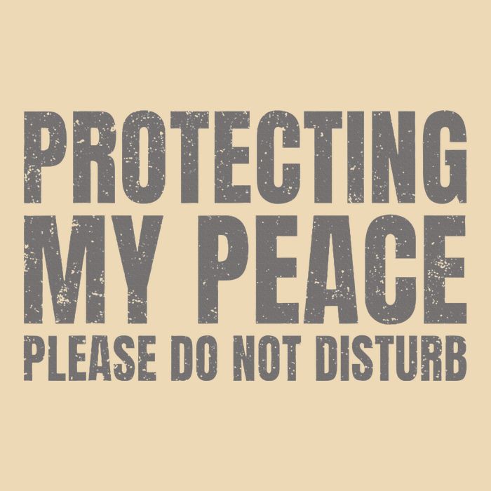 Protecting My Peace Please Do Not Disturb Bag