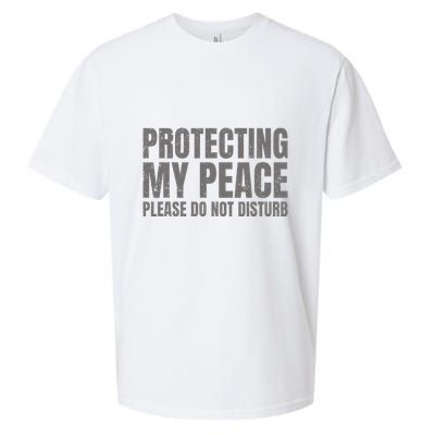 Protecting My Peace Please Do Not Disturb Sueded Cloud Jersey T-Shirt