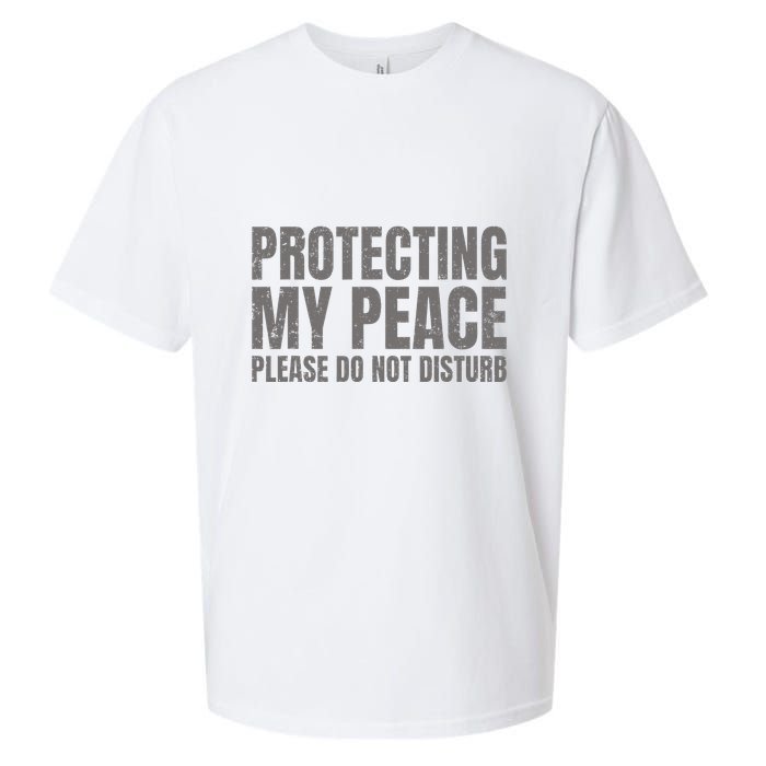 Protecting My Peace Please Do Not Disturb Sueded Cloud Jersey T-Shirt