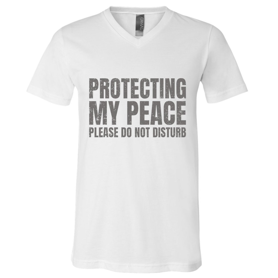Protecting My Peace Please Do Not Disturb V-Neck T-Shirt