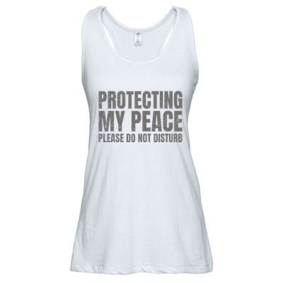 Protecting My Peace Please Do Not Disturb Ladies Essential Flowy Tank