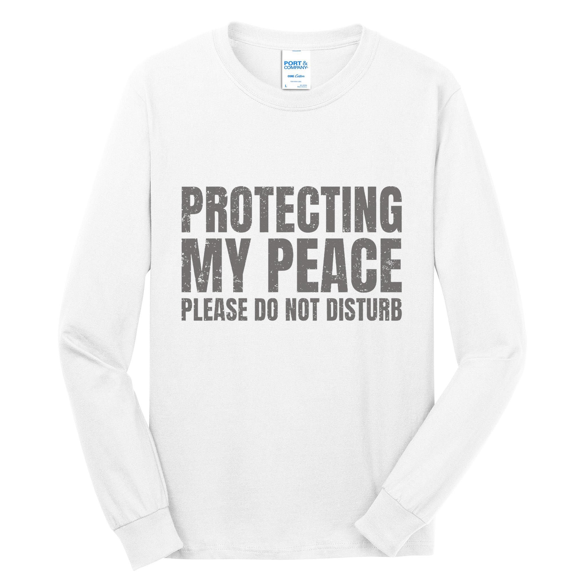 Protecting My Peace Please Do Not Disturb Tall Long Sleeve T-Shirt