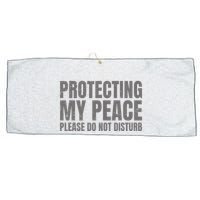 Protecting My Peace Please Do Not Disturb Large Microfiber Waffle Golf Towel