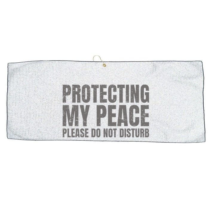 Protecting My Peace Please Do Not Disturb Large Microfiber Waffle Golf Towel