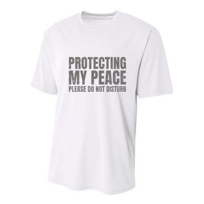 Protecting My Peace Please Do Not Disturb Youth Performance Sprint T-Shirt