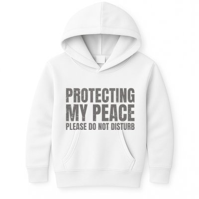 Protecting My Peace Please Do Not Disturb Kids Hoodie