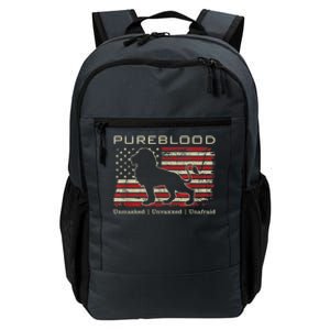 Pureblood Movement #Pureblood Medical Freedom Lion USA Flag Daily Commute Backpack