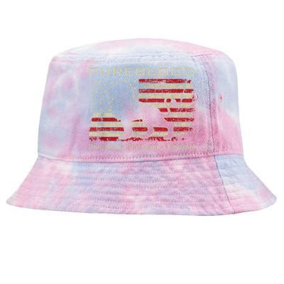 Pureblood Movement #Pureblood Medical Freedom Lion USA Flag Tie-Dyed Bucket Hat