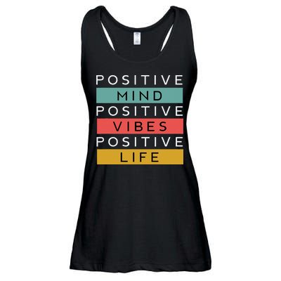 Positive Mind Positive Vibes Positive Life Ladies Essential Flowy Tank