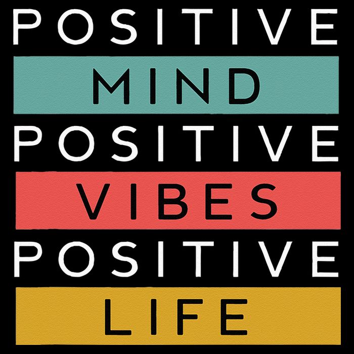 Positive Mind Positive Vibes Positive Life Cropped Pullover Crew