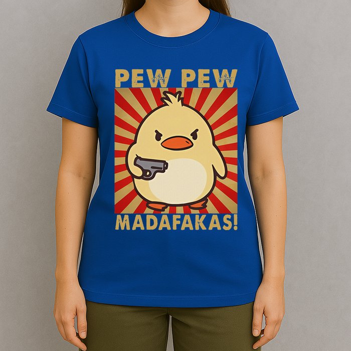 Pew Madafakas Pew Duck Goose T-Shirt
