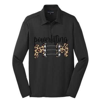 Powerlifting Mom Powerlifting Mama Of A Powerlifter Silk Touch Performance Long Sleeve Polo