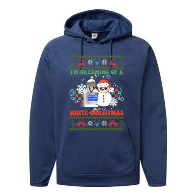 Peppermint Mocha Propofol IM Dreaming Of A White Christmas Gift Performance Fleece Hoodie