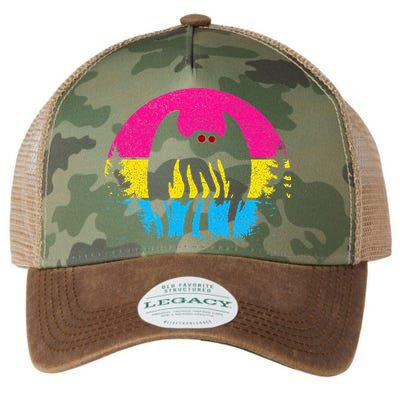Pan Mothman Pansexual Pride Point Pleasant Cryptid Legacy Tie Dye Trucker Hat