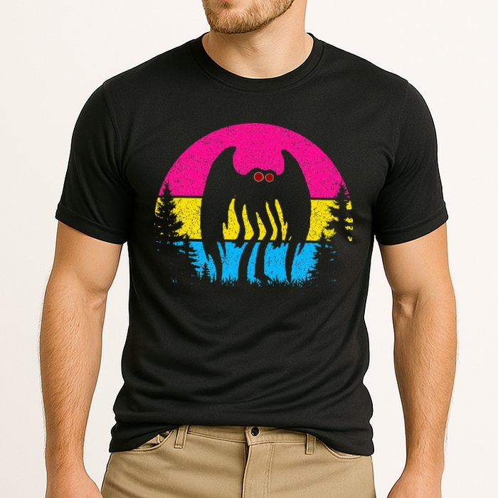 Pan Mothman Pansexual Pride Point Pleasant Cryptid Cooling Performance Crew T-Shirt
