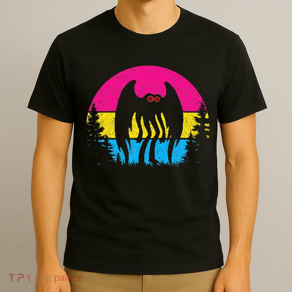 Pan Mothman Pansexual Pride Point Pleasant Cryptid T-Shirt
