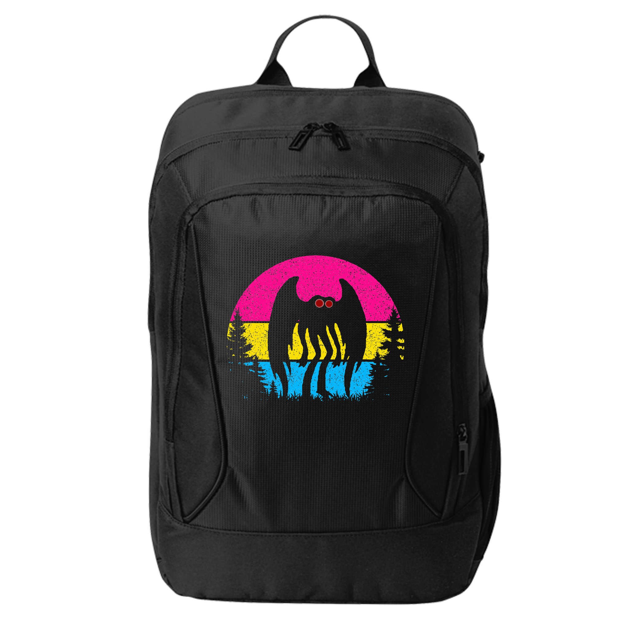 Pan Mothman Pansexual Pride Point Pleasant Cryptid City Backpack