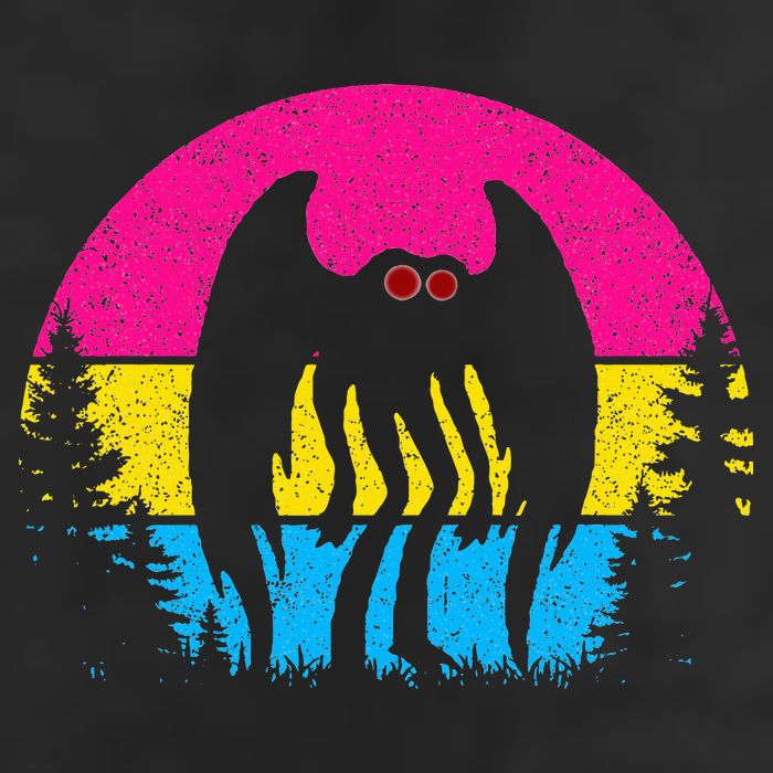 Pan Mothman Pansexual Pride Point Pleasant Cryptid Adult Drive Performance Visor