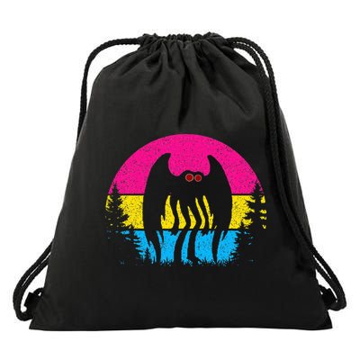 Pan Mothman Pansexual Pride Point Pleasant Cryptid Drawstring Bag