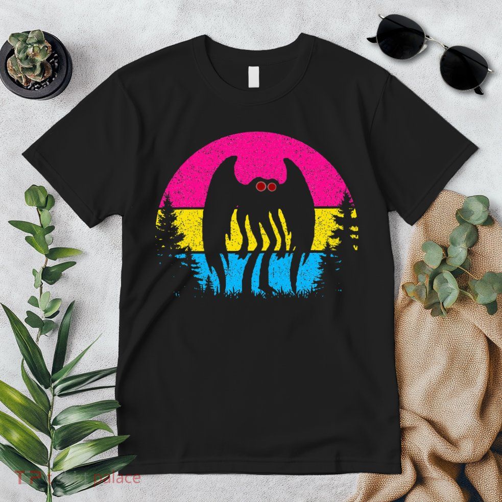 Pan Mothman Pansexual Pride Point Pleasant Cryptid Premium T-Shirt