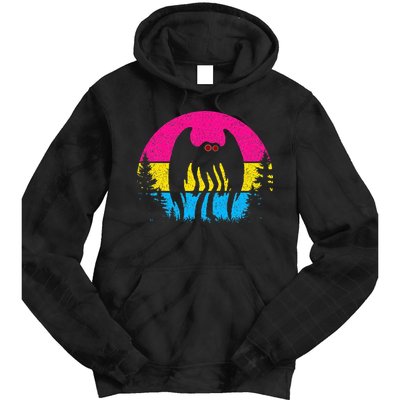 Pan Mothman Pansexual Pride Point Pleasant Cryptid Tie Dye Hoodie