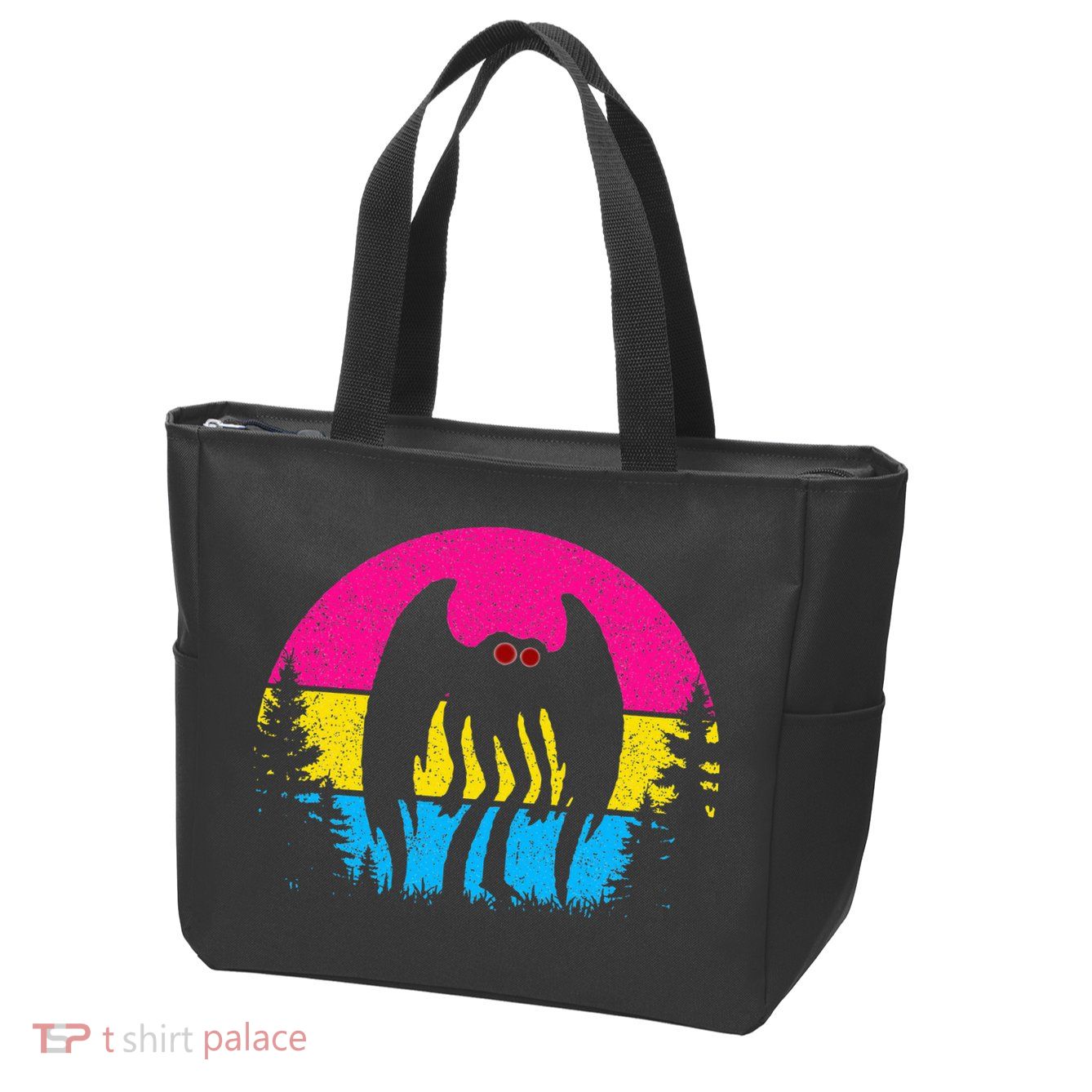 Pan Mothman Pansexual Pride Point Pleasant Cryptid Zip Tote Bag