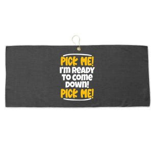 Pick Me Pick Me Funny Family Matching Gifts for TV Lovers Large Microfiber Waffle Golf Towel