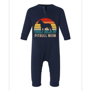 Pitbull Mom Infant Fleece One Piece