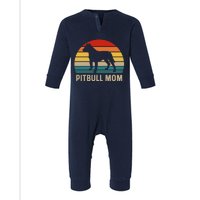 Pitbull Mom Infant Fleece One Piece