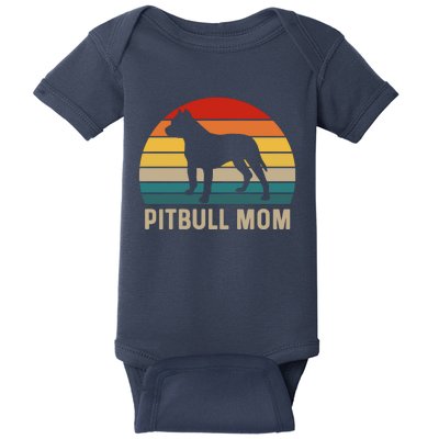 Pitbull Mom Baby Bodysuit