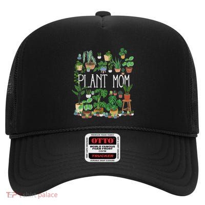 Plant Mom High Crown Mesh Back Trucker Hat