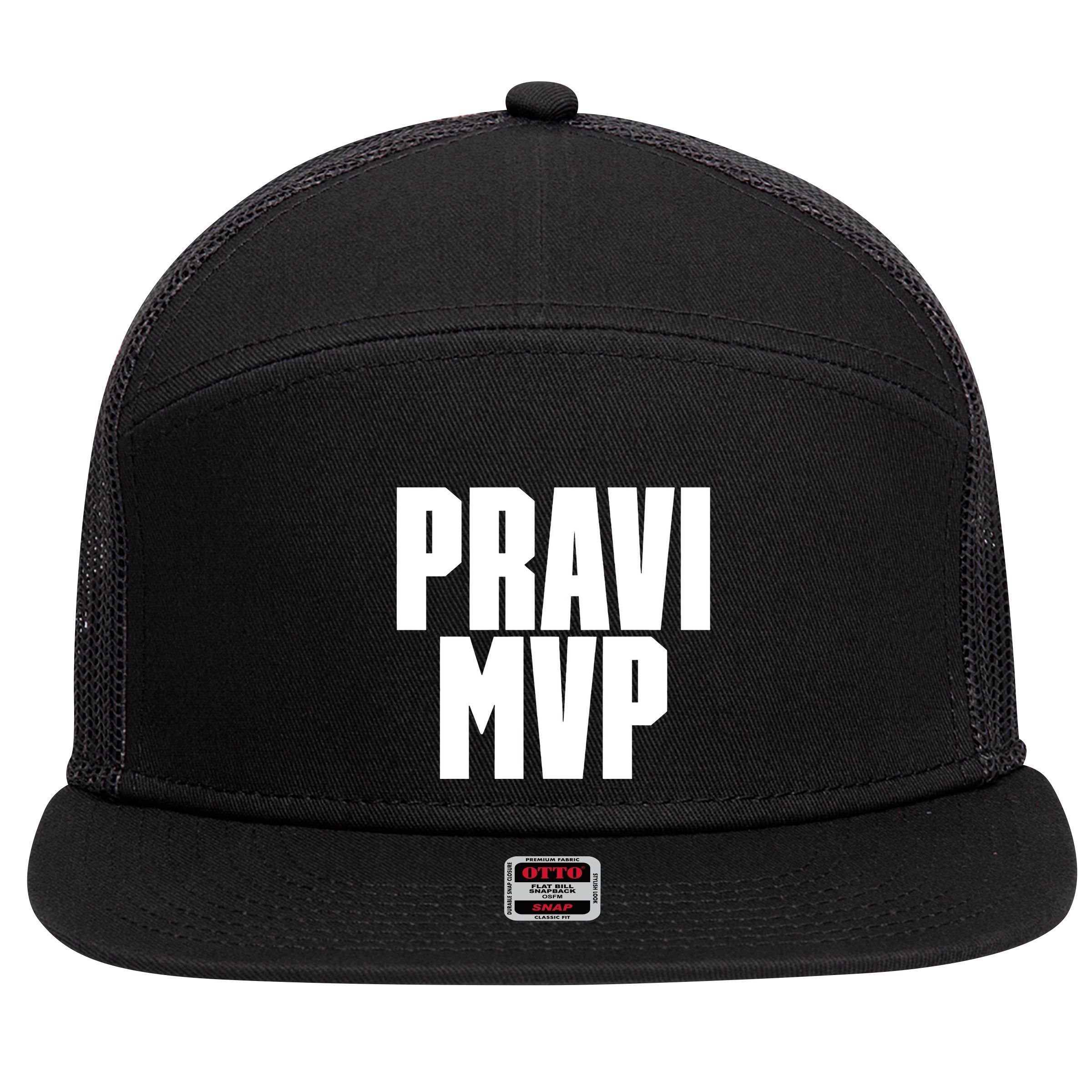 Pravi Mvp 7 Panel Mesh Trucker Snapback Hat