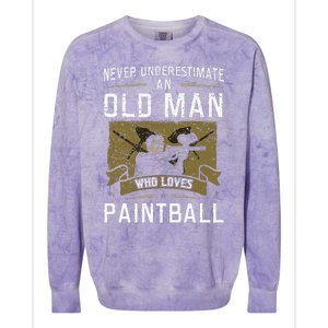 Paintball Master Paintballing Tactical Sports Paintballers Colorblast Crewneck Sweatshirt