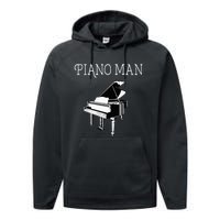 Piano Man Piano Player Pianist Classical Music Lover Performance Fleece Hoodie