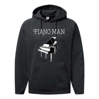 Piano Man Piano Player Pianist Classical Music Lover Performance Fleece Hoodie