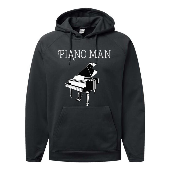 Piano Man Piano Player Pianist Classical Music Lover Performance Fleece Hoodie