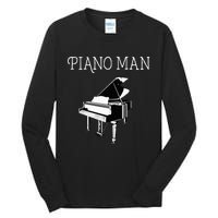 Piano Man Piano Player Pianist Classical Music Lover Tall Long Sleeve T-Shirt