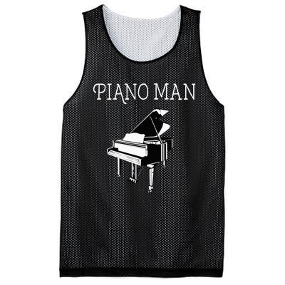 Piano Man Piano Player Pianist Classical Music Lover Mesh Reversible Basketball Jersey Tank