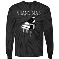 Piano Man Piano Player Pianist Classical Music Lover Tie-Dye Long Sleeve Shirt