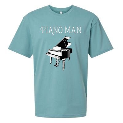 Piano Man Piano Player Pianist Classical Music Lover Sueded Cloud Jersey T-Shirt