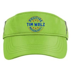 Positive Masculinity Pro Kamala Tim Walz 2024 Adult Drive Performance Visor