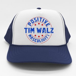 Positive Masculinity Pro Kamala Tim Walz 2024 Trucker Hat