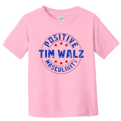 Positive Masculinity Pro Kamala Tim Walz 2024 Toddler T-Shirt