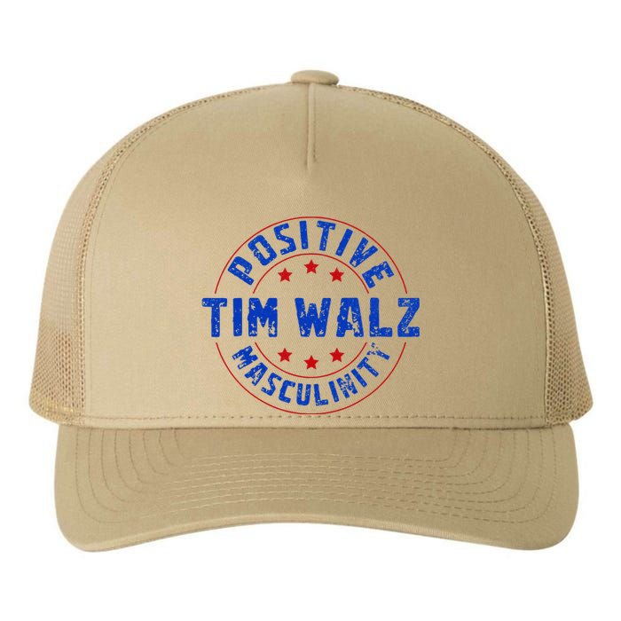 Positive Masculinity Pro Kamala Tim Walz 2024 Yupoong Adult 5-Panel Trucker Hat